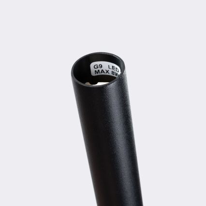 Kattokruunu johdossa BLISS 1xG9/8W/230V musta