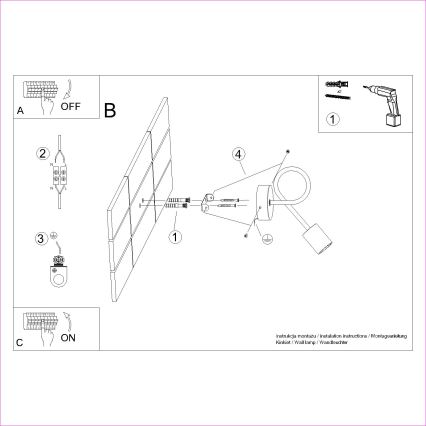 Seinävalaisin EMBER 1xE27/15W/230V musta/beige/pyökki