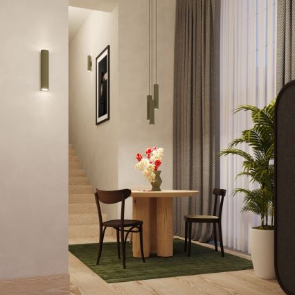 Kattokruunu johdossa LAGOS 1xGU10/10W/230V vihreä