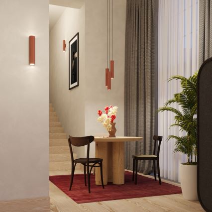 Kattokruunu johdossa LAGOS 3xGU10/10W/230V punainen