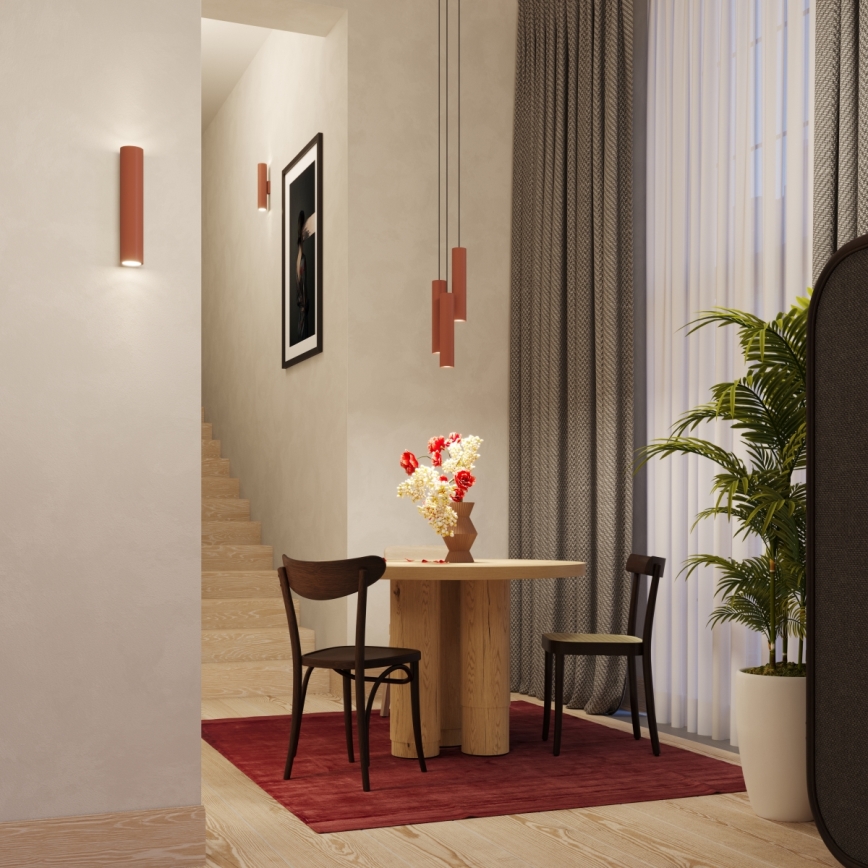 Seinävalaisin LAGOS 2xGU10/10W/230V punainen