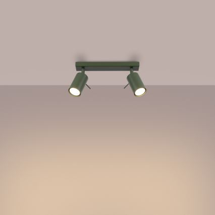 Kohdevalo RING 2xGU10/10W/230V vihreä