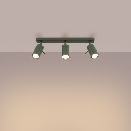 Kohdevalo RING 3xGU10/10W/230V vihreä