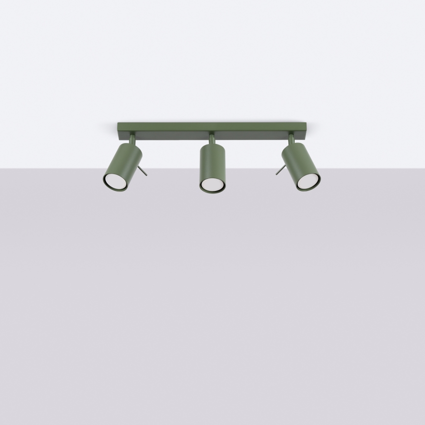 Kohdevalo RING 3xGU10/10W/230V vihreä