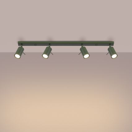 Kohdevalo RING 4xGU10/10W/230V vihreä