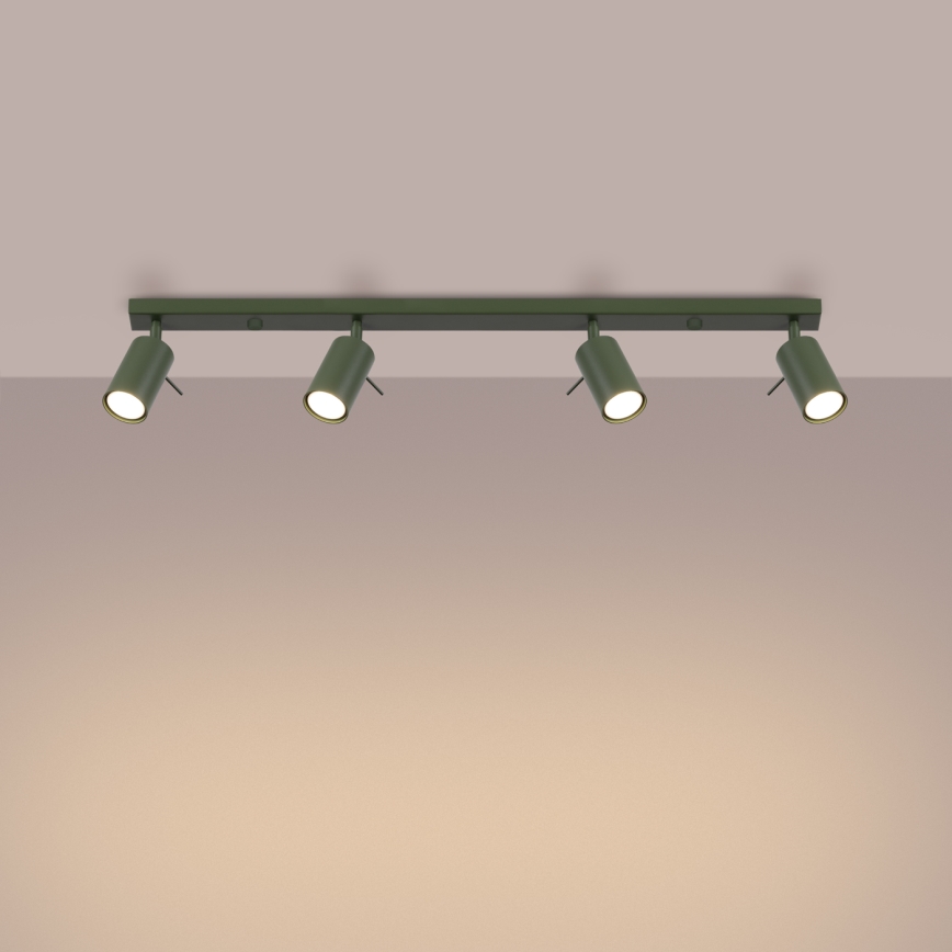 Kohdevalo RING 4xGU10/10W/230V vihreä