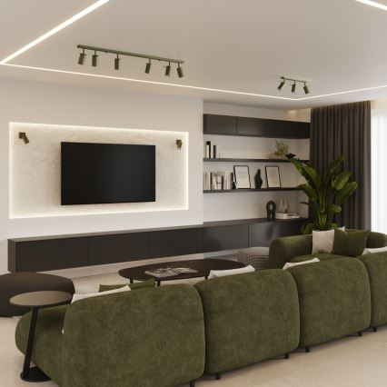 Kohdevalo RING 6xGU10/10W/230V vihreä