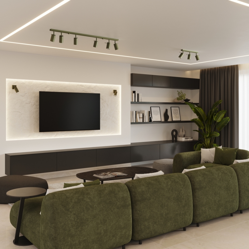 Kohdevalo RING 6xGU10/10W/230V vihreä