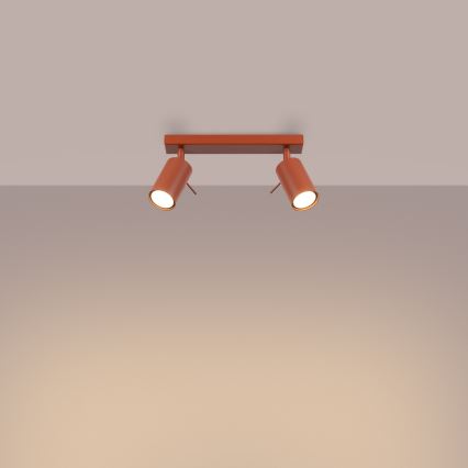 Kohdevalo RING 2xGU10/10W/230V punainen