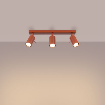 Kohdevalo RING 3xGU10/10W/230V punainen