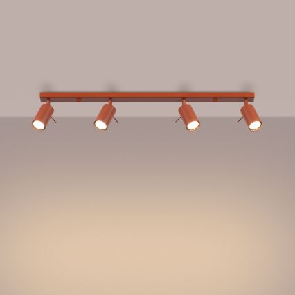 Kohdevalo RING 4xGU10/10W/230V punainen