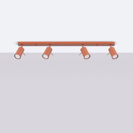 Kohdevalo RING 4xGU10/10W/230V punainen