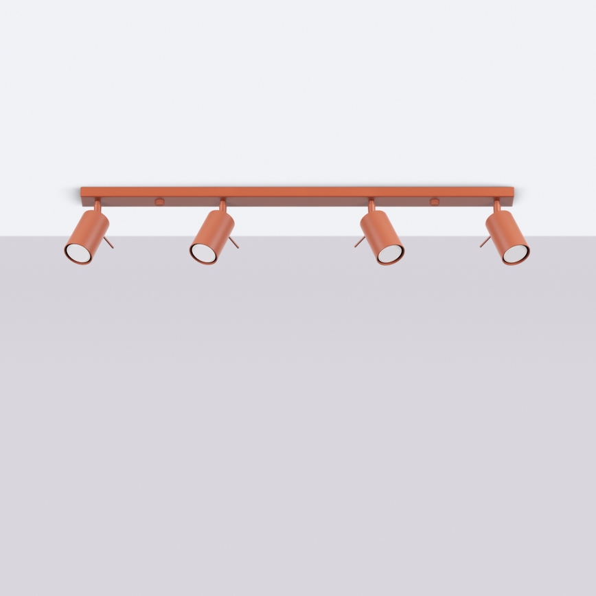 Kohdevalo RING 4xGU10/10W/230V punainen