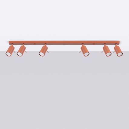 Kohdevalo RING 6xGU10/10W/230V punainen