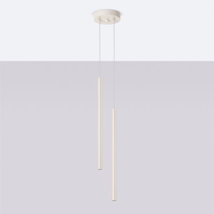 Kattokruunu johdossa PASTELO 2xG9/8W/230V kerma