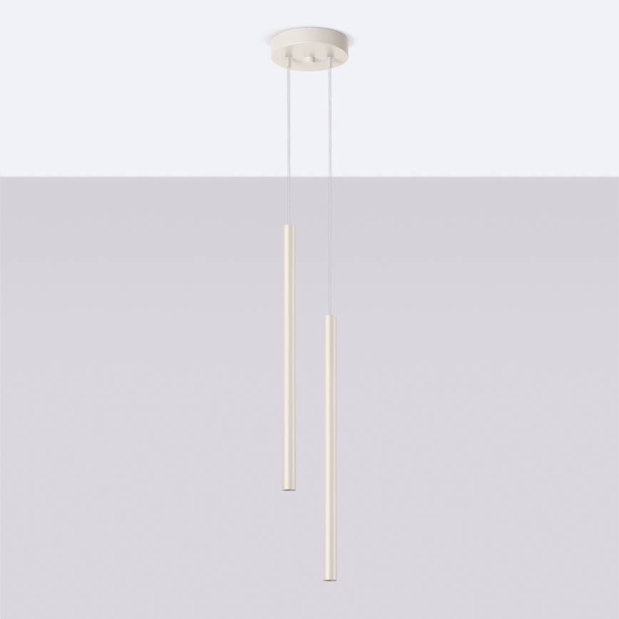 Kattokruunu johdossa PASTELO 2xG9/8W/230V kerma