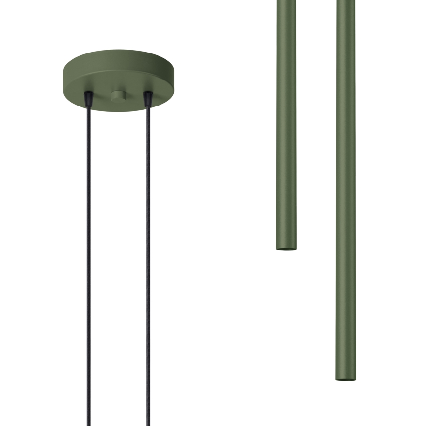 Kattokruunu johdossa PASTELO 2xG9/8W/230V vihreä