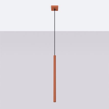 Kattokruunu johdossa PASTELO 1xG9/8W/230V punainen