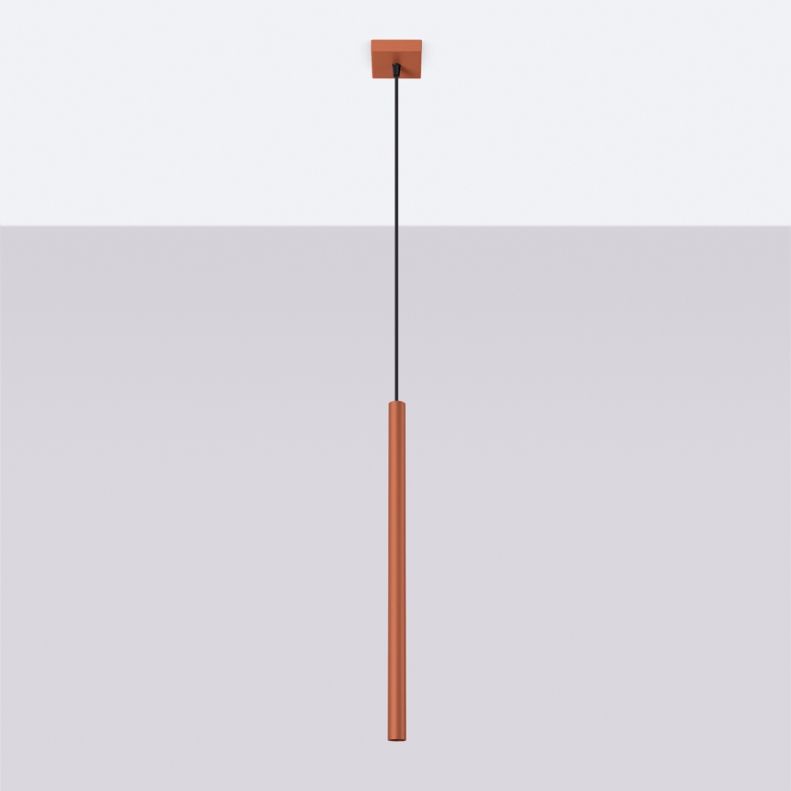 Kattokruunu johdossa PASTELO 1xG9/8W/230V punainen