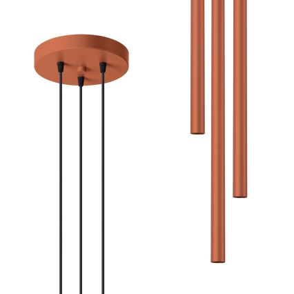 Kattokruunu johdossa PASTELO 3xG9/8W/230V punainen