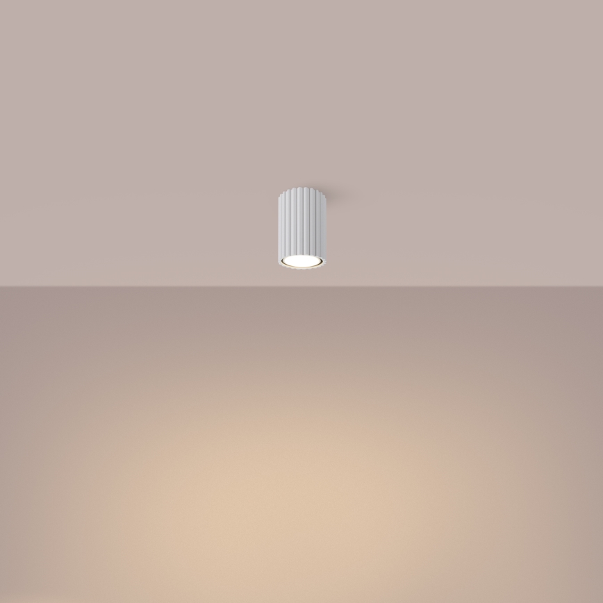 Kohdevalo KARBON 1xGU10/10W/230V 10 cm valkoinen