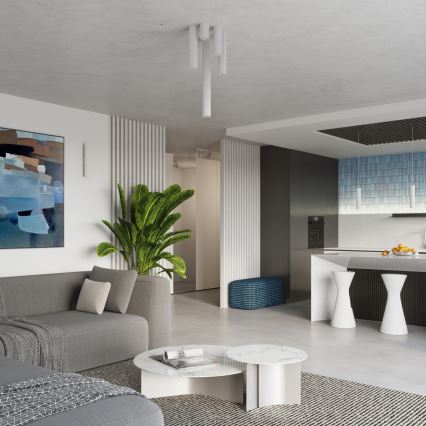 Kohdevalo KARBON 1xGU10/10W/230V 30 cm valkoinen