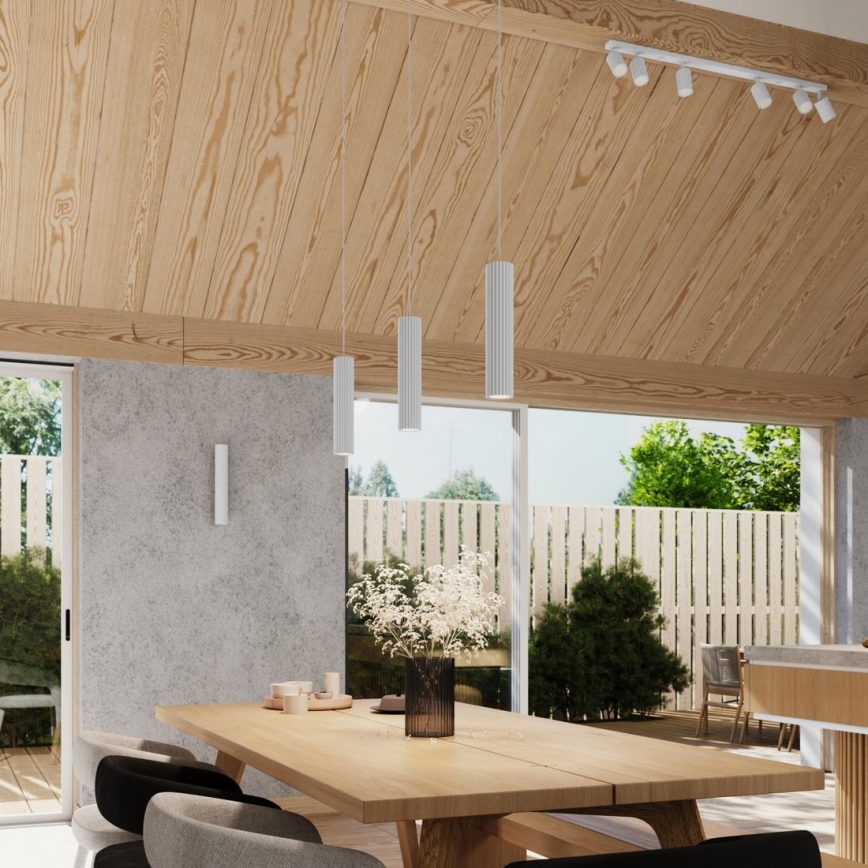 Seinävalaisin KARBON 2xGU10/10W/230V valkoinen