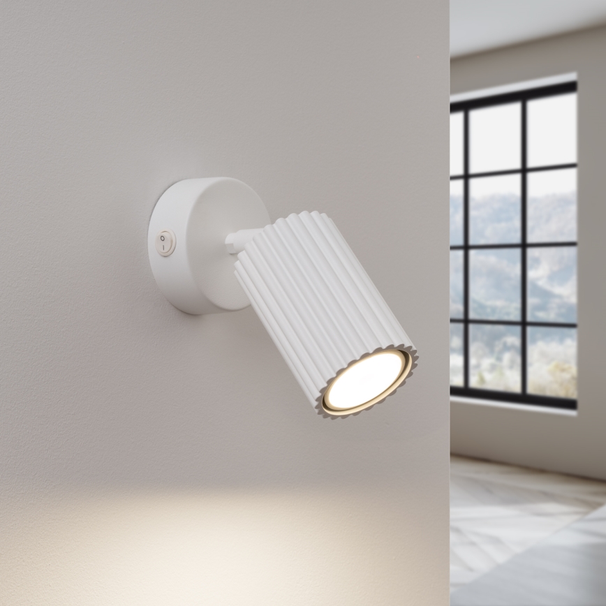 Seinäkohdevalo KARBON 1xGU10/10W/230V valkoinen