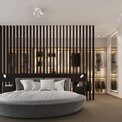 Seinäkohdevalo KARBON 1xGU10/10W/230V valkoinen