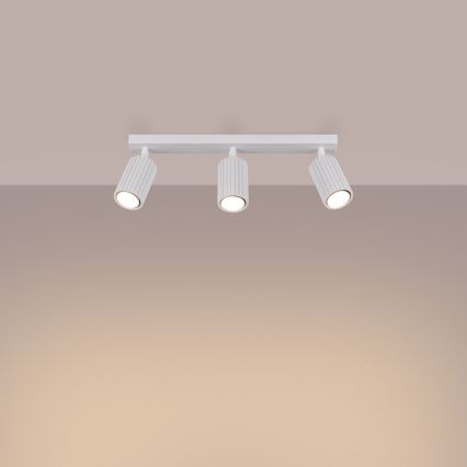 Kohdevalo KARBON 3xGU10/10W/230V valkoinen