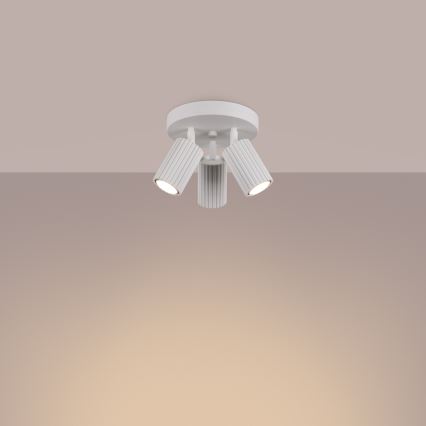 Kohdevalo KARBON 3xGU10/10W/230V valkoinen