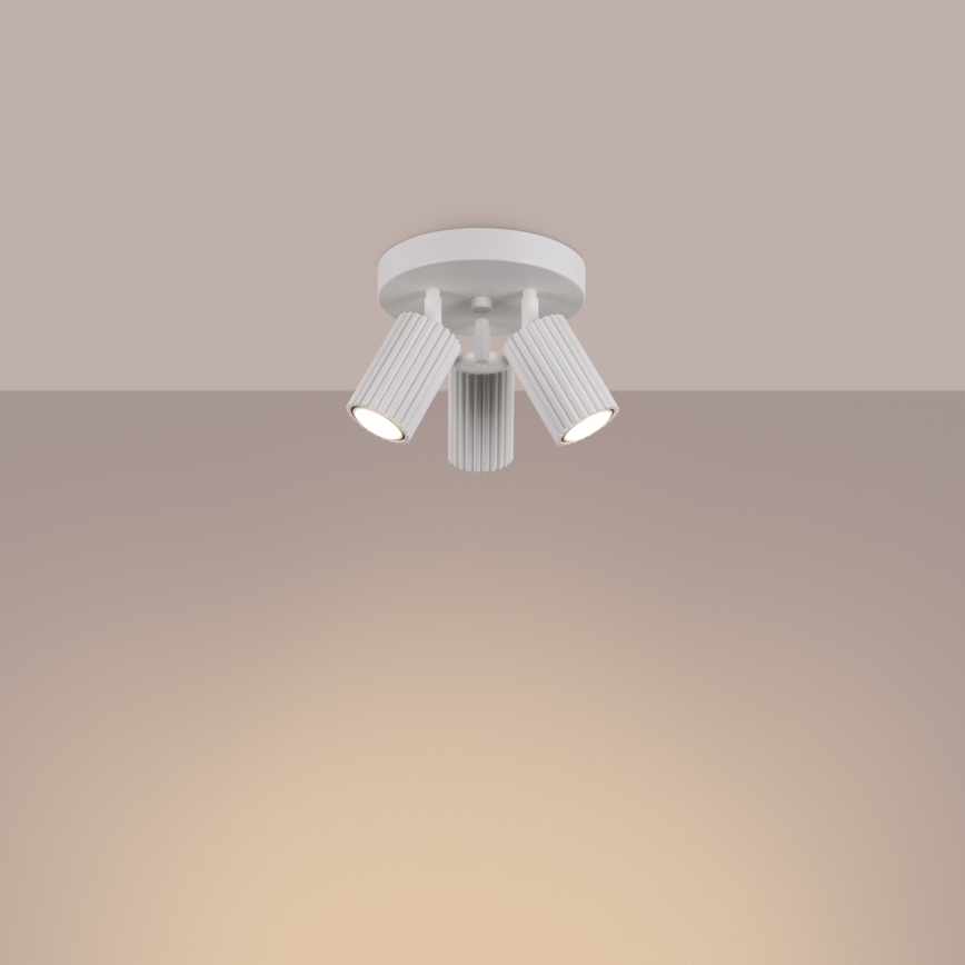 Kohdevalo KARBON 3xGU10/10W/230V valkoinen