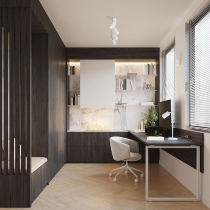 Kohdevalo KARBON 4xGU10/10W/230V valkoinen