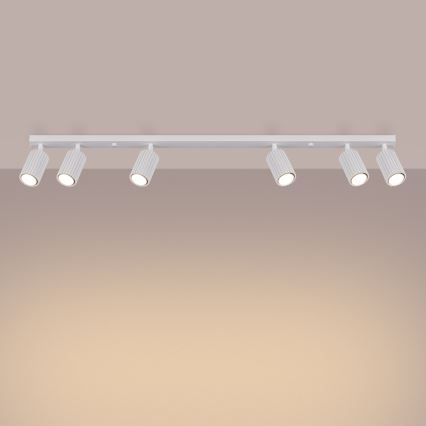Kohdevalo KARBON 6xGU10/10W/230V valkoinen