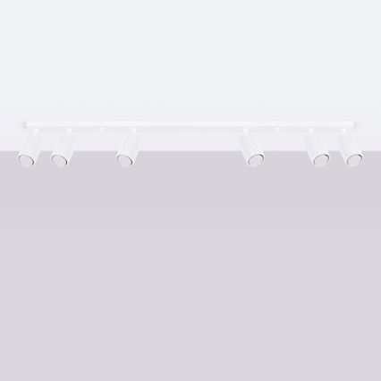 Kohdevalo KARBON 6xGU10/10W/230V valkoinen