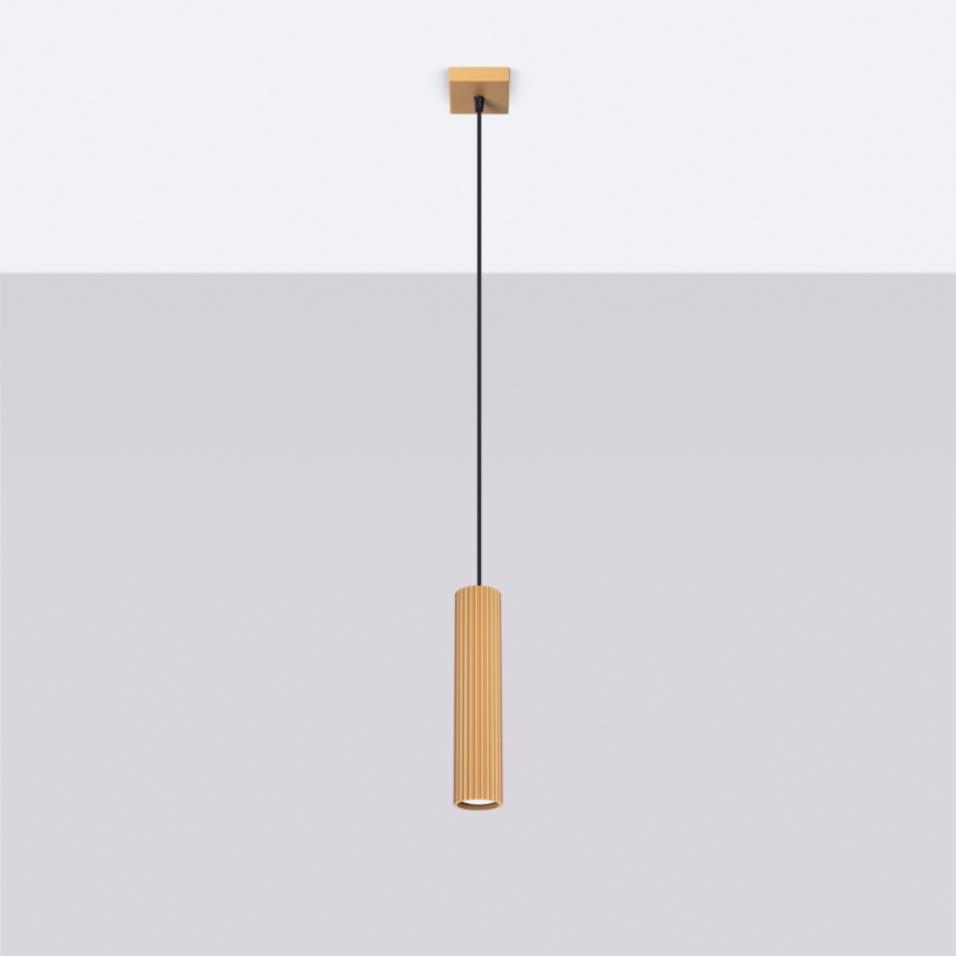 Kattokruunu johdossa KARBON 1xGU10/10W/230V kulta