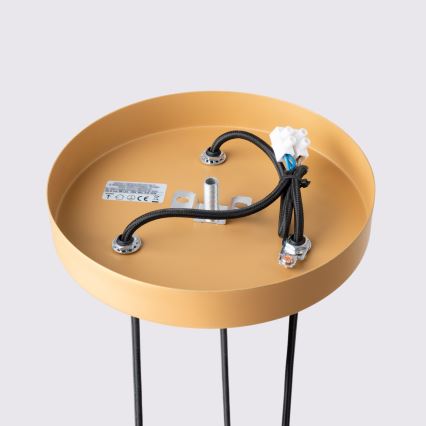 Kattokruunu johdossa KARBON 3xGU10/10W/230V kulta