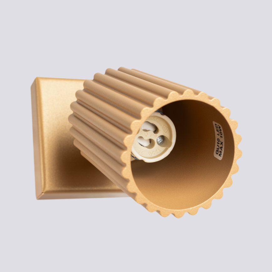 Seinäkohdevalo KARBON 1xGU10/10W/230V kulta