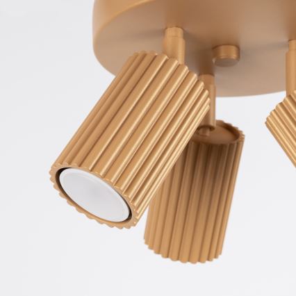 Kohdevalo KARBON 3xGU10/10W/230V kulta