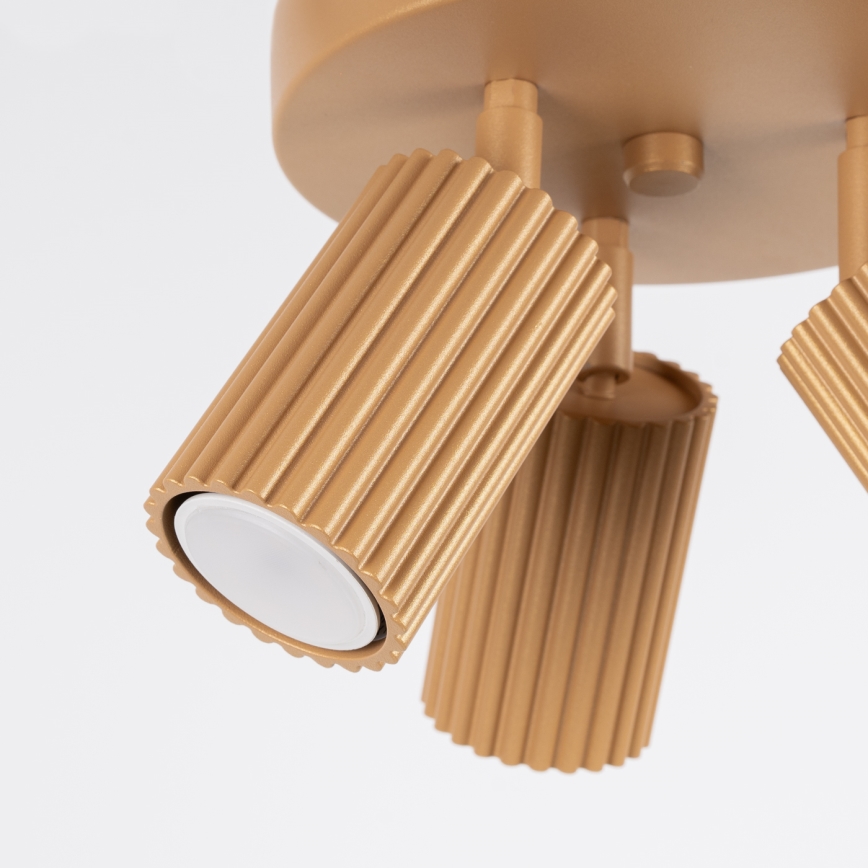 Kohdevalo KARBON 3xGU10/10W/230V kulta