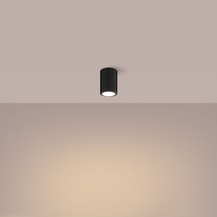 Kohdevalo KARBON 1xGU10/10W/230V 10 cm musta