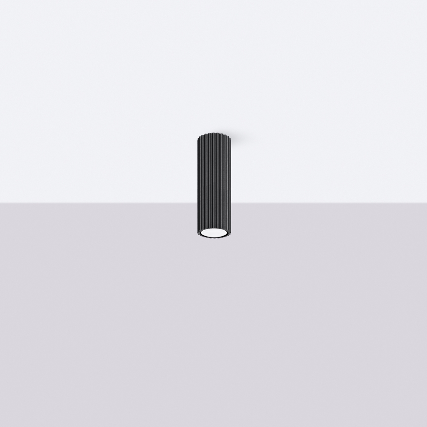 Kohdevalo KARBON 1xGU10/10W/230V 20 cm musta