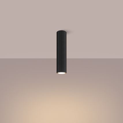 Kohdevalo KARBON 1xGU10/10W/230V 30 cm musta