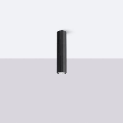 Kohdevalo KARBON 1xGU10/10W/230V 30 cm musta