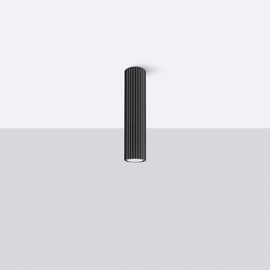 Kohdevalo KARBON 1xGU10/10W/230V 30 cm musta