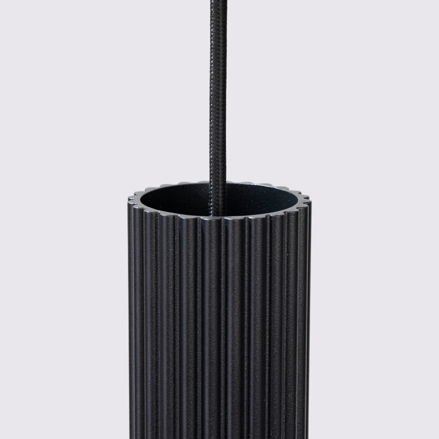 Kattokruunu johdossa KARBON 1xGU10/10W/230V musta