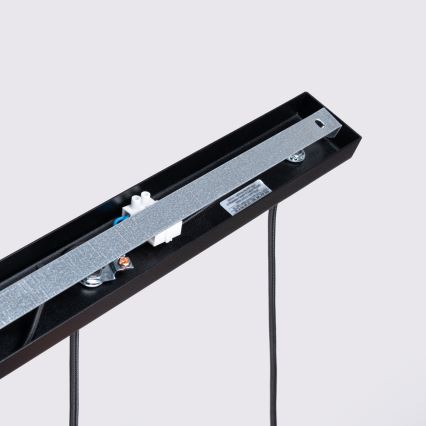 Kattokruunu johdossa KARBON 3xGU10/10W/230V musta