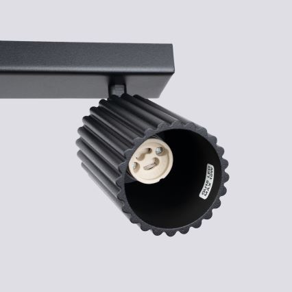 Kohdevalo KARBON 2xGU10/10W/230V musta