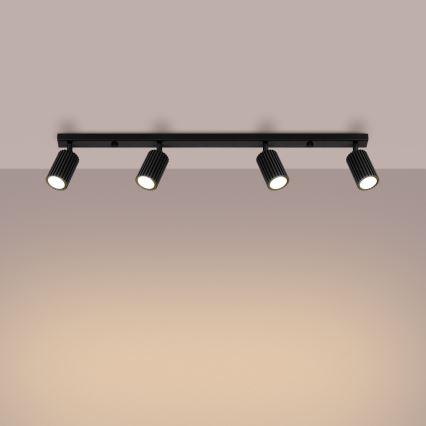 Kohdevalo KARBON 4xGU10/10W/230V musta