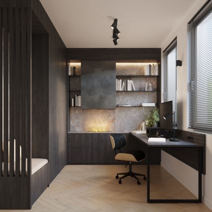 Kohdevalo KARBON 4xGU10/10W/230V musta